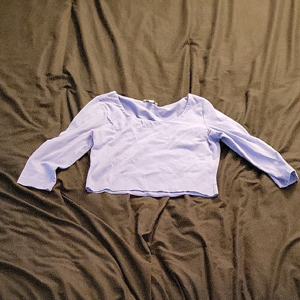 Light Blue Cropped Top